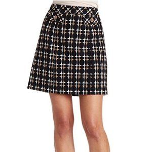 Trina Turk First Class A-Line Skirt w Faux Pockets